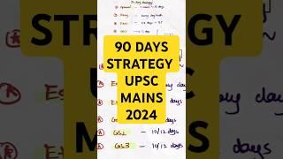 UPSC Mains Strategy | Mains 2024 90days strategy #upsc #mains2024 #ias #civilservicesexams #upsccse