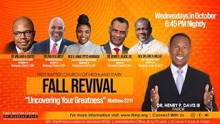 2024 FALL REVIVAL - Wednesday, October 30, 2024 - 6:45pm