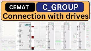 PCS7 CEMAT C_GROUP Block interconnection with drives