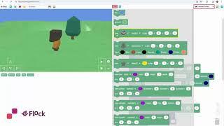 Flock - A 3D Programming Language: Beginner Tutorial - Create Terrain & Add Trees