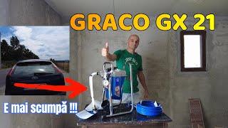 Mi-am luat pompa airless GRACO GX 21 și e mai scumpǎ ca mașina cu care o transport :)))