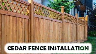 Cedar Fence Company Illinois | Cedar Fence Installation | IllinoisFencing.com | 630-349-4420