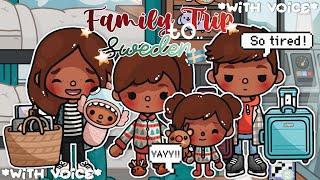 Family Trip To Sweden!!  *with voice * Toca Boca Family Roleplay 