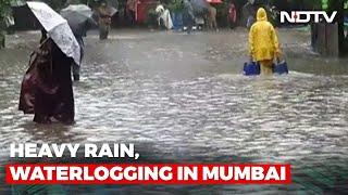 Waterlogging In Low-Lying Areas Of Mumbai After Heavy Rain