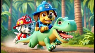 Paw Patrol The Mighty Movie | CHASE x MARSHALL Are Lost In Jungle!! Very Funny Story - Rainbow 3