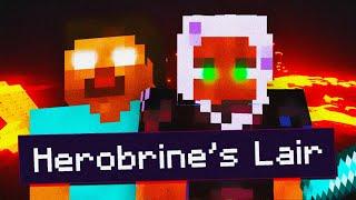 Entering Herobrine's Lair in Minecraft.