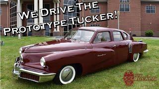 The Tucker Family Driving The Tucker Prototype, The Tin Goose!