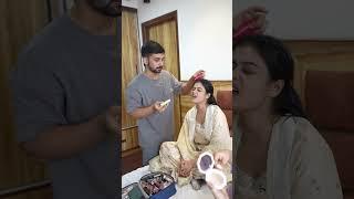 Suraj ne kiya Miku ka makeup #youtubeshorts #comedy