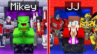 JJ's AUTOBOTS King vs Mikey's DECEPTICONS King Survive Battle in Minecraft - Maizen