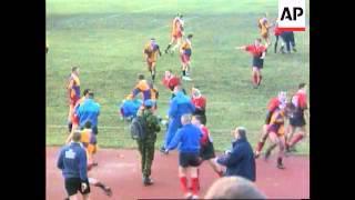Bosnia - Punch-Up At Friendly Rugby Match