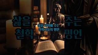 삶을 지탱해 주는 철학가들의 명언 #니체 #소크라테스 #명언 #shorts