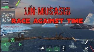 Battle Of Warships | IJN MUSASHI vs FS SUPER-ALSACE & WISCONSIN 