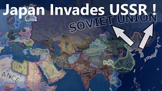 What If Japan Invaded USSR In WW2? Hoi4 Timelapse