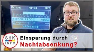 Wärmepumpe einstellen  mit oder ohne Nachtabsenkung