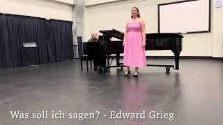 Was soll ich sagen? - Edvard Grieg