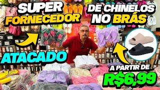  Chinelos a partir de R$6,99 Fonte dos Chinelos no Brás Atacado Loja de Fábrica