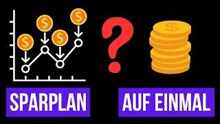 Einmalkauf oder Sparplan bei ETFs? Schlimmen FEHLER Vermeiden!