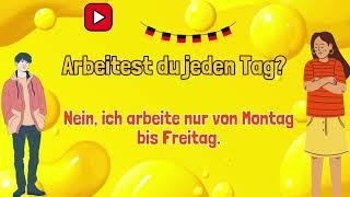 Deutsch lernen A1 | Alltagsdeutsch: 50 Fragen und Antworten für A1-Lerner