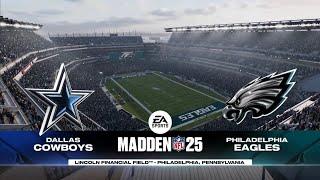 Cowboys vs Eagles Week 17 Simulation (Madden 25 PS5)