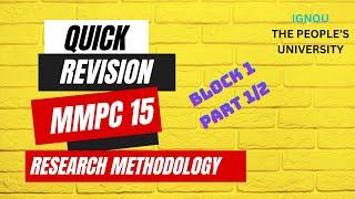 RESEARCH METHODOLOGY| MMPC 15|IGNOU MBA|PART 1 OF BLOCK 1|Exam Special|Malayalam|