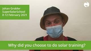 GREEN Solar Academy | Johan Grobler: Why I chose the SuperSolarSchool