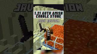 Automatic Cobblestone Farm Minecraft Tutorial [Java 1.21+] #shorts