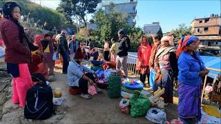 Organic Nepali Mountain village weekly Market of Nepal | video - 117 | Village Life | BijayaLimbu