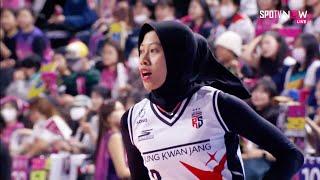 [V-League] | Kompilasi Spike Was Wes Megawati Hangestri Pertiwi! Red Sparks vs Pink Spiders