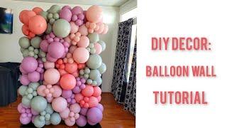 How to make a Balloon Wall (New technique!)