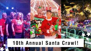 The 10th Annual Santa Crawl at the Murrells Inlet Marshwalk!