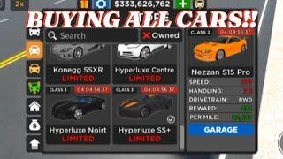 BUYING ALL LIMITED CARS IN Car Dealership tycoon | Mird CDT