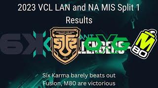 2023 VCL LAN and NA MIS Split 1 Results