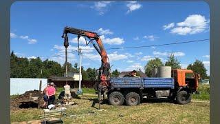 Бурение колодца машиной в к.п. Добрый берег Клинский район