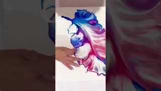 Fluid Acrylic Feather - new technique / Acrylic Pouring