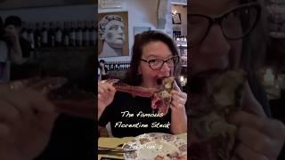 Trying the GIANT Florentine Steak For the First Time!   #florence #firenze #italy #italytravel
