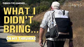 Backpacking Gear I Didn’t Bring | Unnecessary Gear for a Thruhike