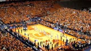 Villanova vs. Syracuse Carrier Dome Pre-Game Crowd Frenzy