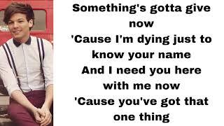 One Direction - One Thing (lyrics)