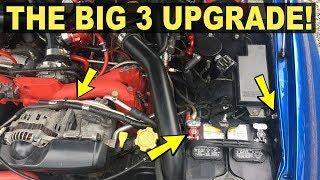 Adding the BIG 3 Upgrade To The WRX! (More like "little" 3)