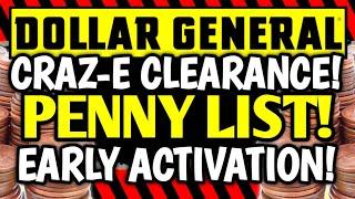 PENNY LIST & CLEARANCE! EARLY ACTIVATION! DOLLAR GENERAL COUPONING & PENNY SHOPPING!