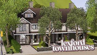 lexford townhouses | the sims 3 speed build ( + cc links)