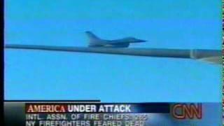 9/11 News Coverage:  6:30 PM: Fighter Jets Escort Airforce One