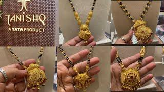 Trendy Design of Gold Long Mangalsutra Designs From Tanishq with weight & price/mangalsutra design