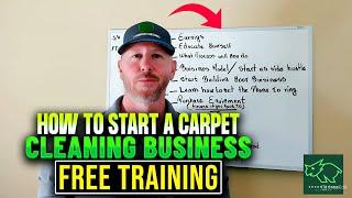 How To Start A Carpet Cleaning Business | The Right Way
