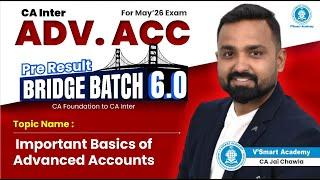 Demo Lec 1: Imp Basics of Advanced Accounts | Pre Result Bridge Batch 6.0 May'26 Exam |CA Jai Chawla