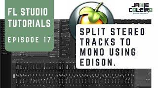 Split Stereo Tracks to Mono using Edison | FL Studio Tutorial | [No BS Series #26]