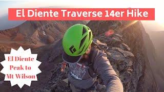 Colorado 14ers: El Diente Traverse (El Diente Peak & Mt Wilson) Virtual Hike Trail Guide