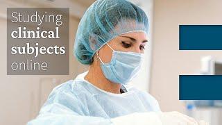 How can you study clinical subjects online?