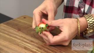 How To Hull a Strawberry with a Straw (Remove the Stem)