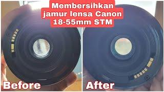 Cleaning fungus in Canon 18-55mm STM lens (Membersihkan jamur lensa Canon 18-55mm STM)